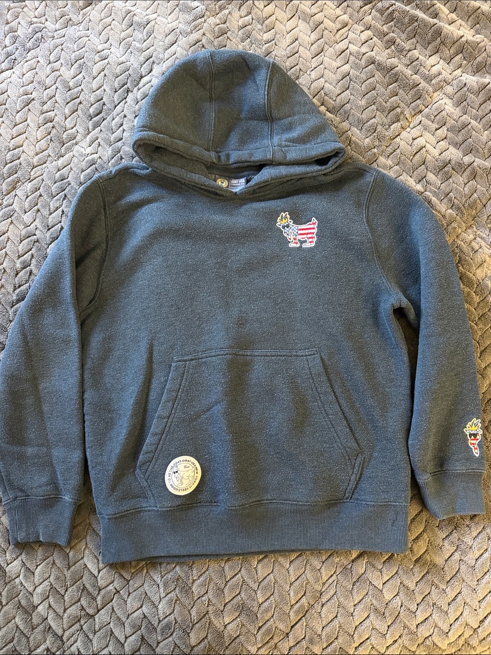GOAT USA Kids XL Sweatshirt Patriotic GOAT